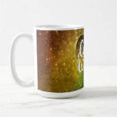 Liebe gewinnt - Rainbow Colored Bokeh Style Kaffeetasse (Links)