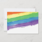 Liebe gewinnt Rainbow Response Card Einladung (Rückseite)