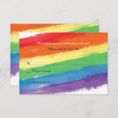Liebe gewinnt Rainbow Response Card Einladung (Vorne/Hinten)