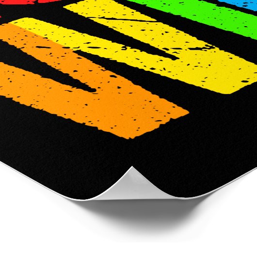 Liebe gewinnt Regenbogen-Gay Pride Poster (Ecke)