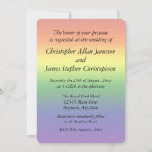 Liebe gewinnt Regenbogen-Herz Einladung (Rückseite)