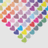 Liebe gewinnt Regenbogen-Herzen Seidenpapier (Ausschnitt)