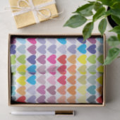 Liebe gewinnt Regenbogen-Herzen Seidenpapier (Geschenk)