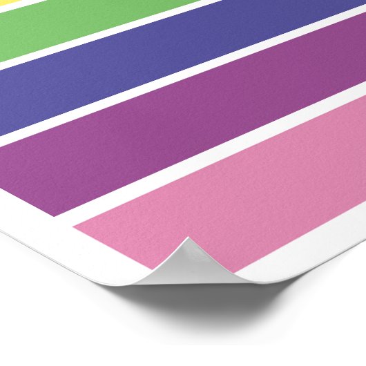 Liebe gewinnt Regenbogen Poster (Ecke)