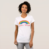 Liebe gewinnt Regenbogen T-Shirt (Vorne ganz)