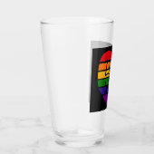 Liebe gewinnt Regenbogenherz Glas (Rechts)