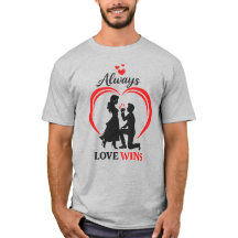 Liebe Gewinnt Romantisches Paar-Shirt Soulmate Ges