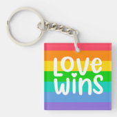 Liebe gewinnt schlüsselanhänger (Vorderseite)