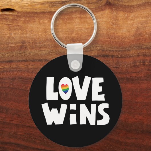 Liebe gewinnt schlüsselanhänger (Vorderseite)
