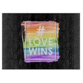 Liebe gewinnt schneidebrett (Vorderseite)