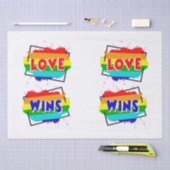 Liebe gewinnt seidenpapier (Handwerk)