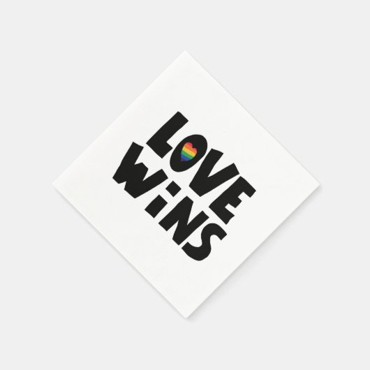 Liebe gewinnt serviette (Ecke)