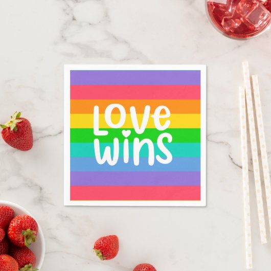 Liebe gewinnt serviette (Beispiel)