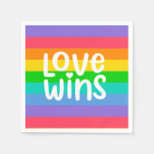 Liebe gewinnt serviette (Vorderseite)
