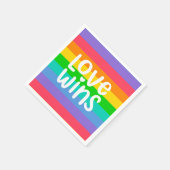 Liebe gewinnt serviette (Ecke)