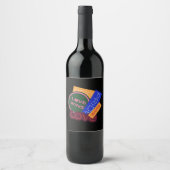 Liebe gewinnt. Stolz. Stolz gewinnt. LGBT+Stolz Weinetikett (Vorderseite)