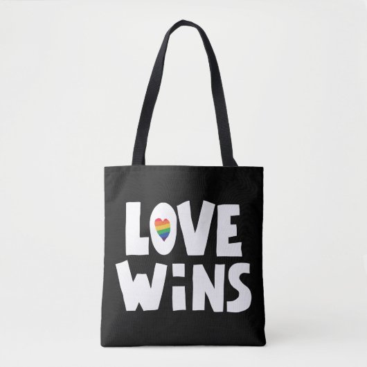 Liebe gewinnt tasche (Vorderseite)