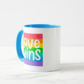 Liebe gewinnt tasse (Vorderseite Links)