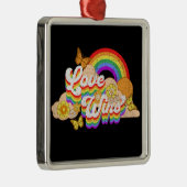 Liebe gewinnt Textdesign Ornament Aus Metall (Rechts)