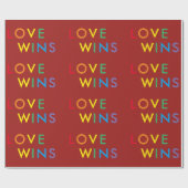 Liebe gewinnt Wrapping Paper Geschenkpapier (Flach)