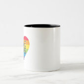 Liebe gewinnt zweifarbige tasse (Mittel)