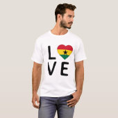 Liebe - Ghana-Flagge T-Shirt (Vorne ganz)