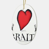 Liebe Gibraltar Keramik Ornament (Links)