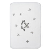 Liebe gibt dir Flügel Badematte (Vorderseite Vertikal)