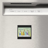 Liebe gibt dir Schmetterlinge auf Zaun Magnet (In Situ (Geschirrspüler))