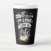 Liebe gibt es Leben Milchtasse (Vorderseite)