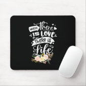 Liebe gibt es Leben Mousepad (Mit Mouse)