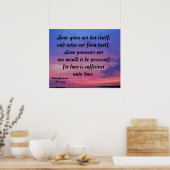 LIEBE GIBT NICHT, SONDERN ES SELBST-Poster Poster (Küche)