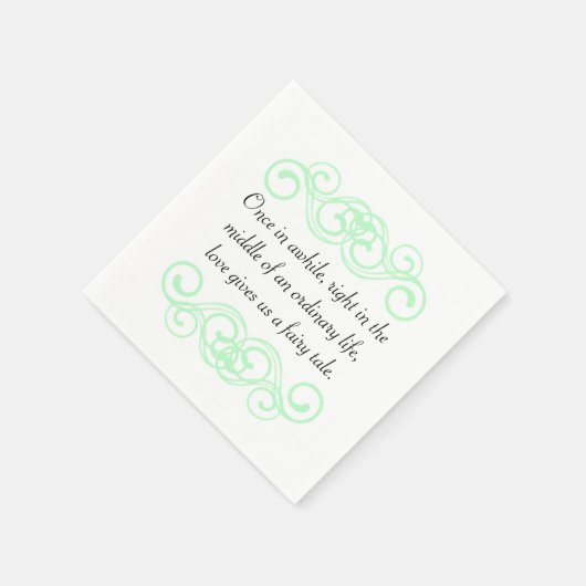 Liebe gibt uns ein Märchenangebot Serviette (Ecke)