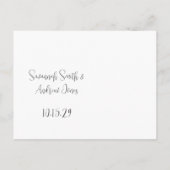 Liebe gibt uns eine Märchen-Hochzeit Ankündigungspostkarte (Rückseite)