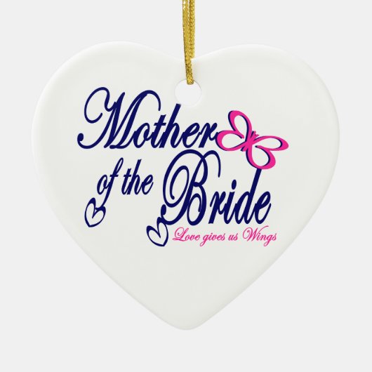 Liebe gibt uns Wings Keramik Ornament (Vorne)