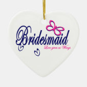 Liebe gibt uns Wings Keramikornament (Vorne)