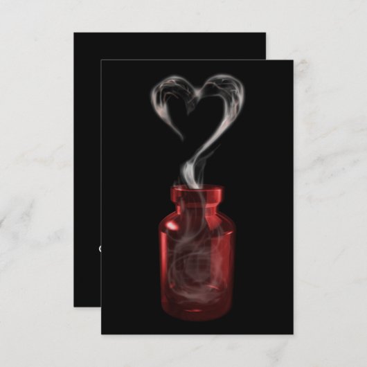 Liebe Gift Einladung (Vorne/Hinten)