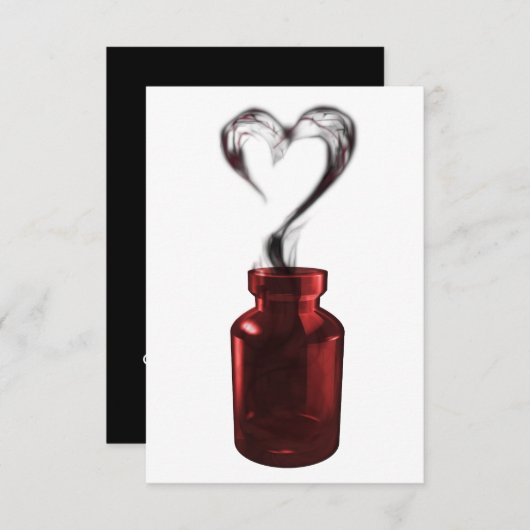 Liebe Gift Einladung (Vorne/Hinten)