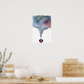 Liebe Gift Fantasy Drink Vial Passion Cosmos Nebu Poster (Küche)