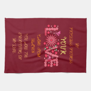 LIEBE GIFT FÜR MÄDCHEN, EHEFRAU, DAUGHTER, SCHWEST GESCHIRRTUCH