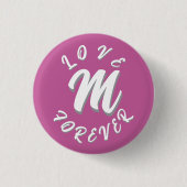 LIEBE GIFT HUSBAND EHEFRAU GIRLFRIEND BOYFRIEND FR BUTTON (Vorderseite)