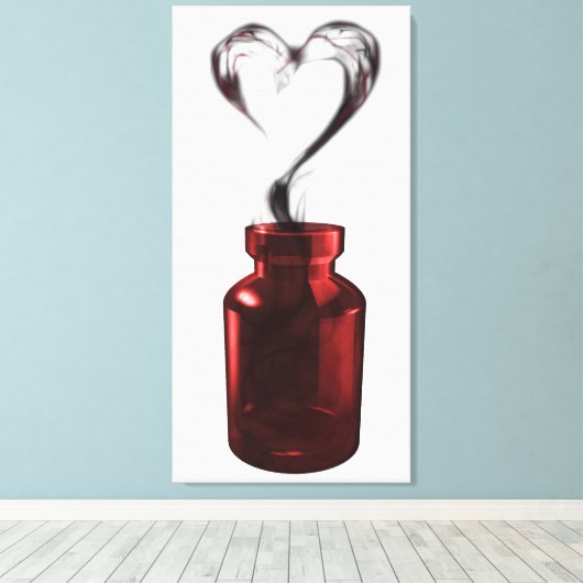 Liebe Gift Leinwanddruck (Insitu (Holzboden))