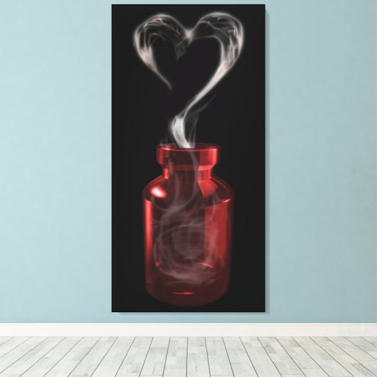 Liebe Gift Leinwanddruck (Insitu (Holzboden))