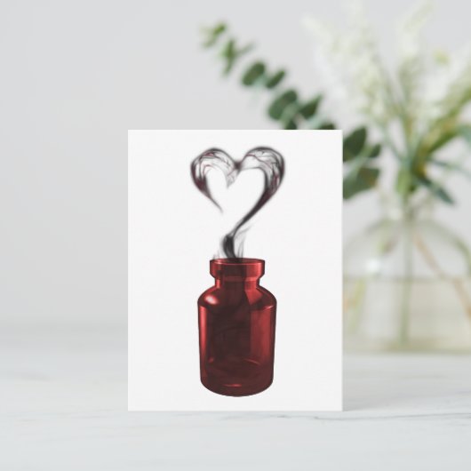 Liebe Gift Postkarte (Stehend Vorderseite)