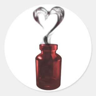 Liebe Gift Runder Aufkleber