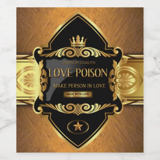 Liebe Gift Weinetikett (Einzelnes Label)