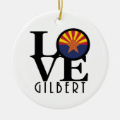 LIEBE Gilbert Arizona Keramik Ornament (Vorne)
