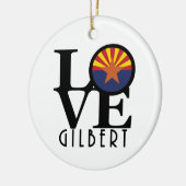 LIEBE Gilbert Arizona Keramik Ornament (Links)