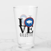 LIEBE Gillette Wyoming Glas (Rückseite)