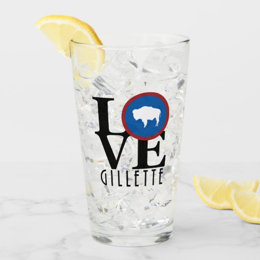 LIEBE Gillette Wyoming Glas (Vorderseite Ice)